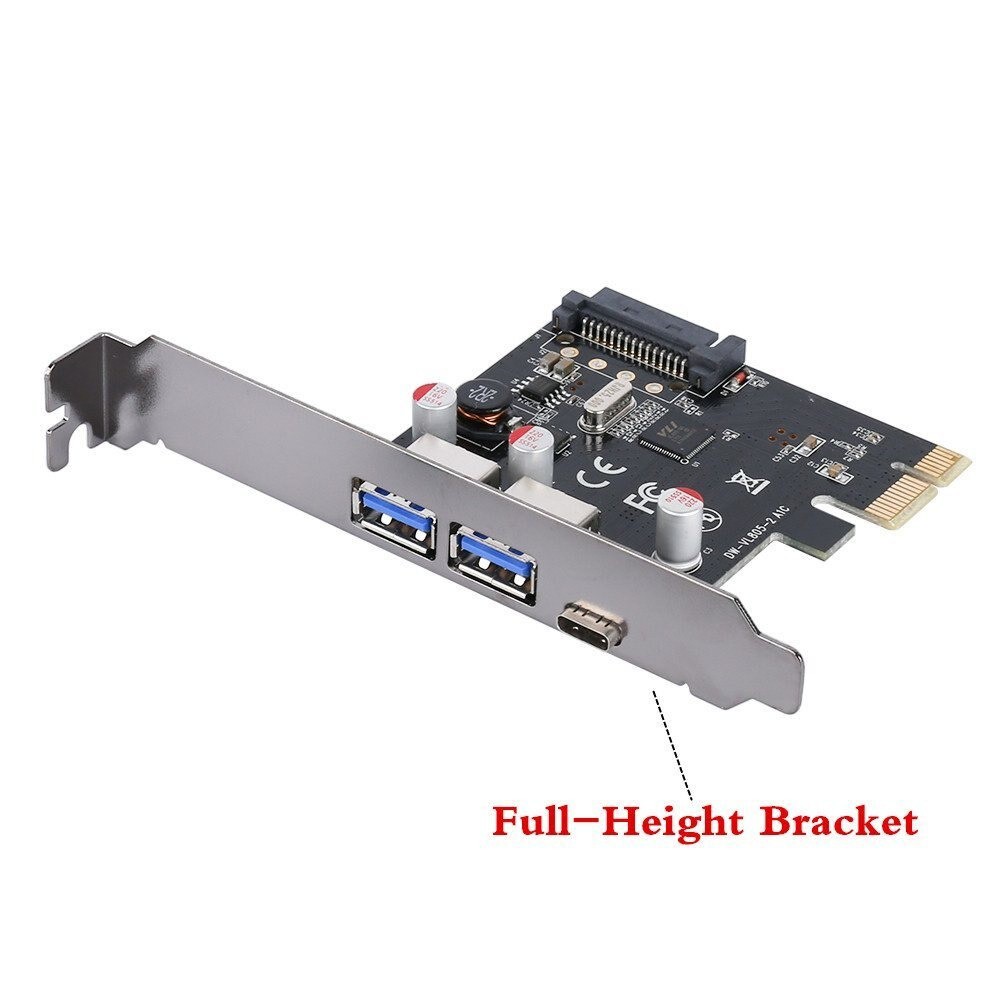 PCIE USB Type C USB 3.0 PCI Express USB Card USB 3.1 Expansion Card