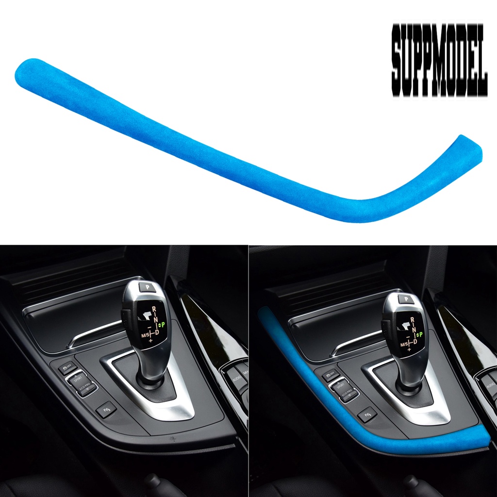 Suppmodelx Strip Trim Dekorasi Interior Mobil Bahan Suede Ramah Lingkungan Untuk Seri 3GT 4 2013-2019