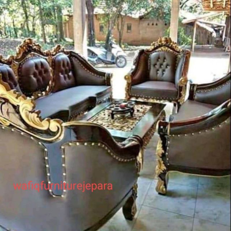 Ganesa kursi tamu sofa kayu jati kualitas bagus jepara