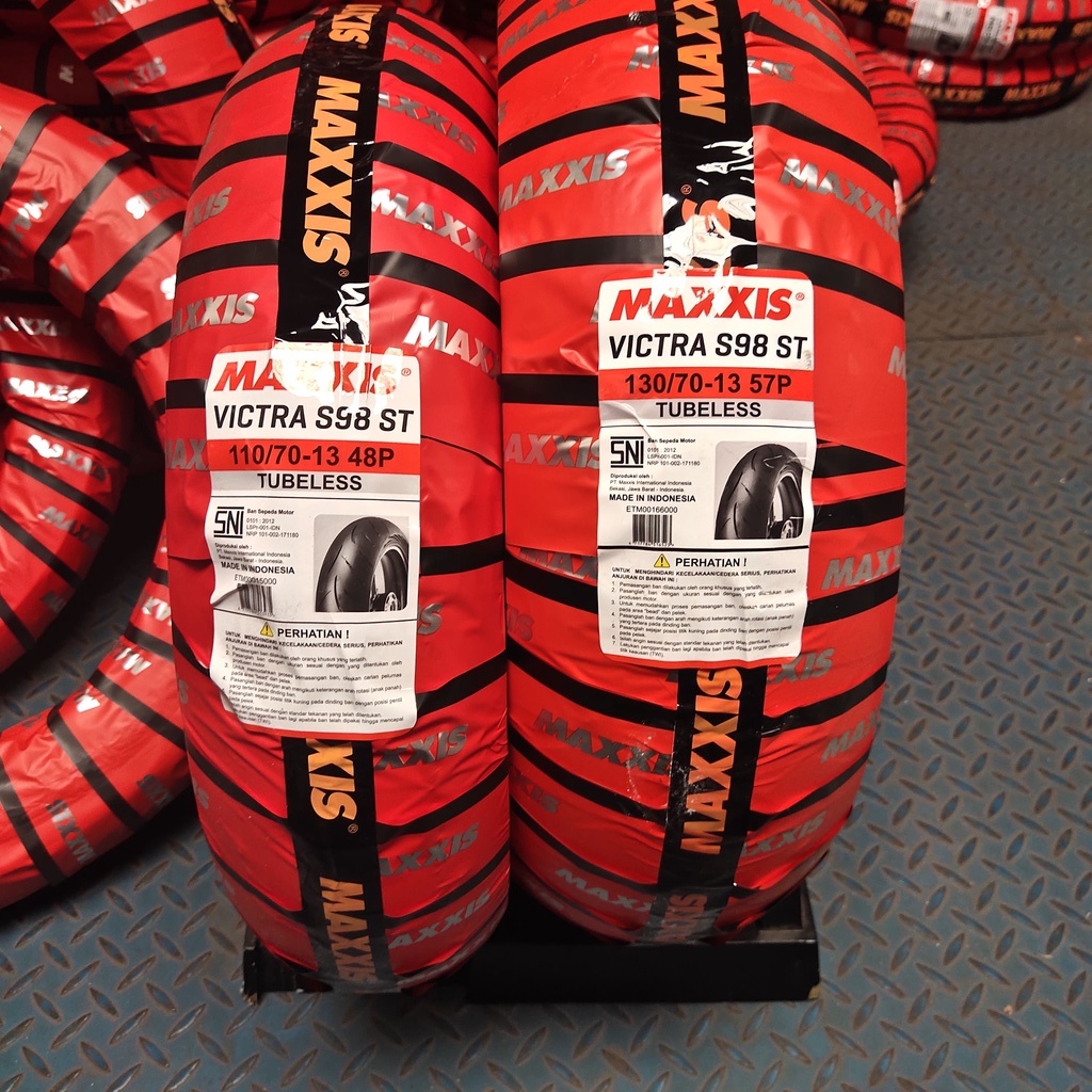 Termurah Paket Sepasang Ban Maxxis Ban Untuk Motor Nmax 110/70-13 VICTRA S98 ST TL 130/70-13 VICTRA 