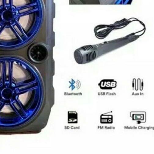 ➩ SPEAKER KAROEKE BLUETOOTH F-6581/SQ-2008/ SPEAKER BLUETOOTH F-6581/SQ-2008 BONUS MIC + REMOT ۩