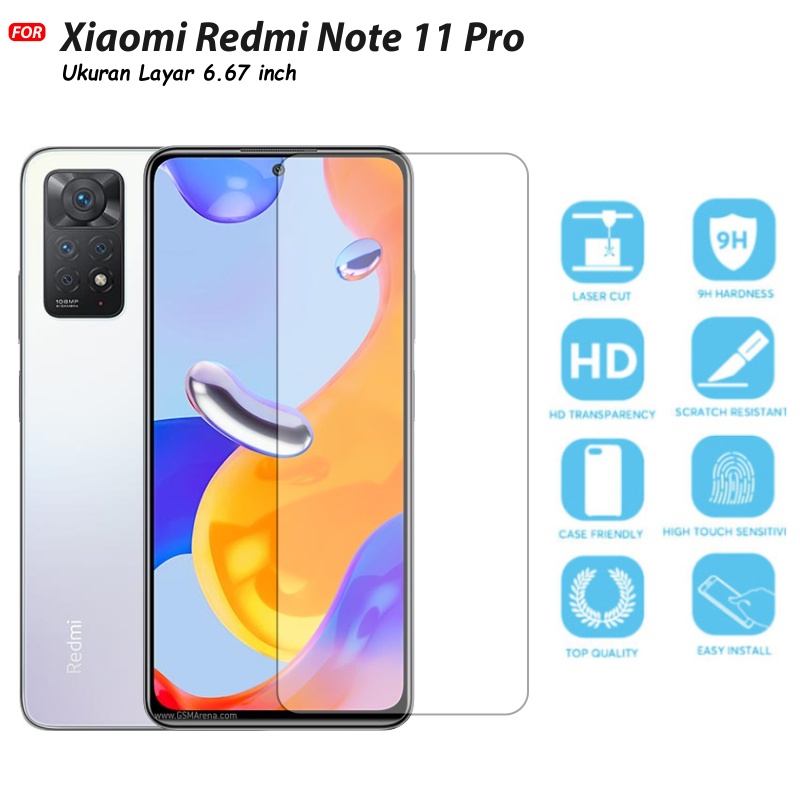 Tempered Glass Xiaomi Redmi Note 11 Pro - Anti Gores Kaca Premium Quality