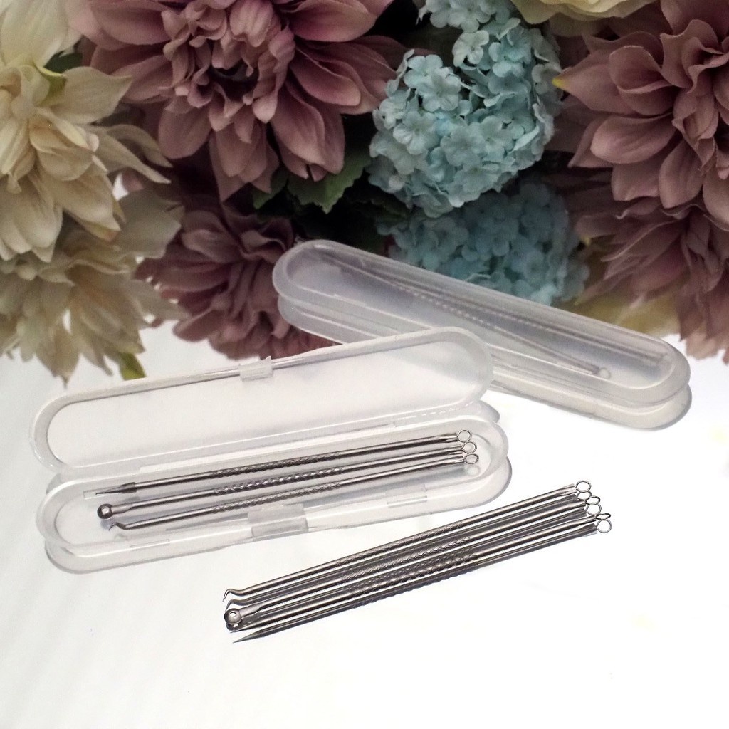 Pinset Jerawat Komedo Isi 3 Pcs / Alat Pencetan Jerawat Komedo