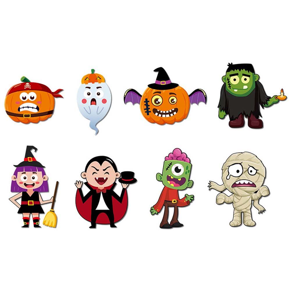 Lanfy Permainan Puzzle Kartun Halloween Princess Dinosaurus Stiker Bagasi Komputer Gitar Koper Dekorasi Mainan Edukasi