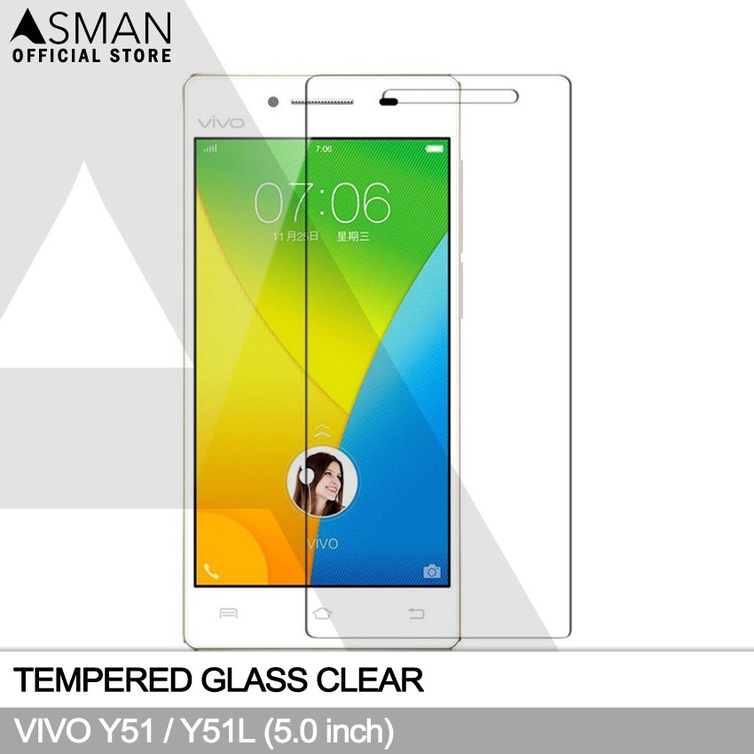 Tempered Glass VIVO Y51 (5.0&quot;) | Anti Gores Pelindung Layar Kaca - Bening