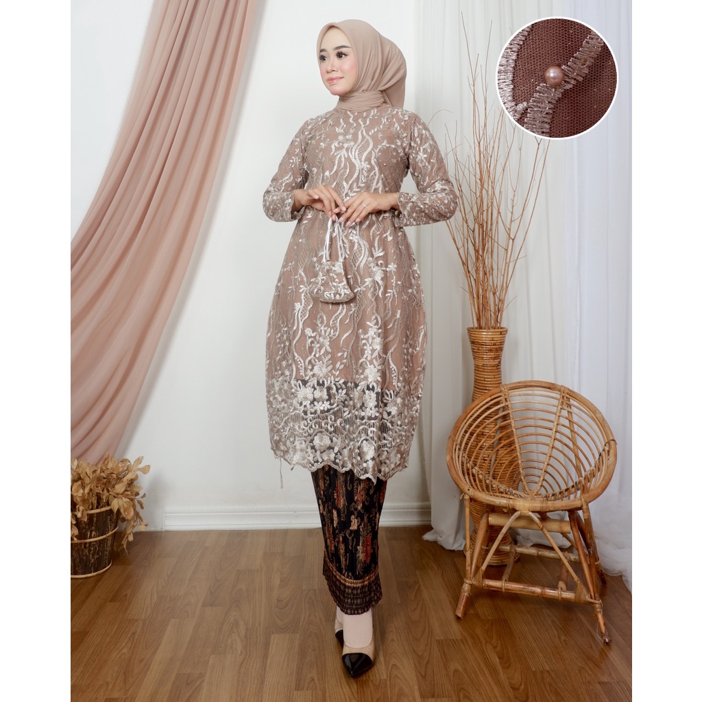 Kadai.baju / Kebaya tunik shanum / Kebaya tulle modern / Kebaya remaja / Baju pesta wanita