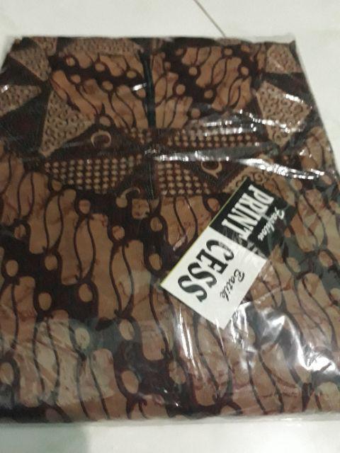 Gamis Kombi Genes #2 Batik Kombinasi Sogan Muslim Pesta