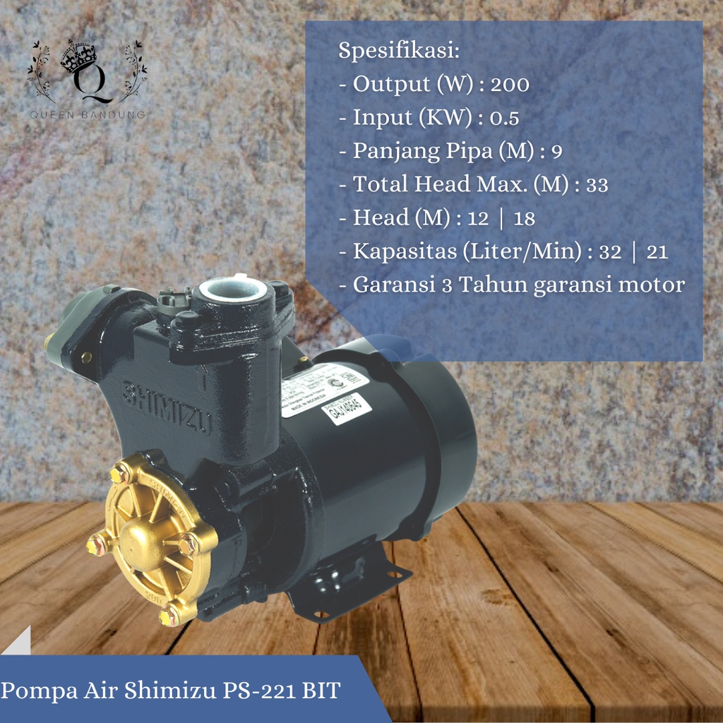 Pompa Air Shimizu PS-221 BT