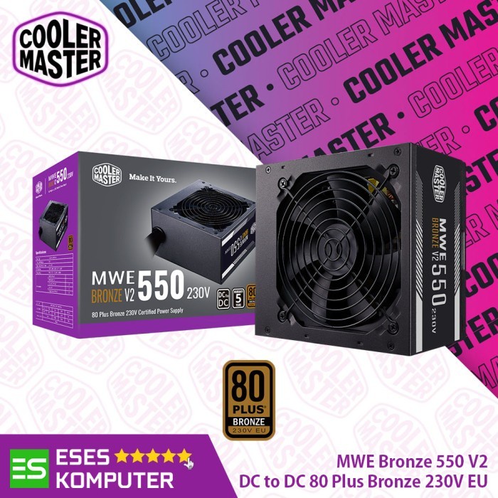 PSU Cooler Master MWE 550 Bronze V2 | 550W 80 Plus Bronze