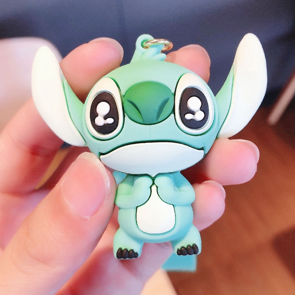 Gantungan Kunci Bentuk Boneka Kartun Stitch Disney Untuk Pria / Wanita