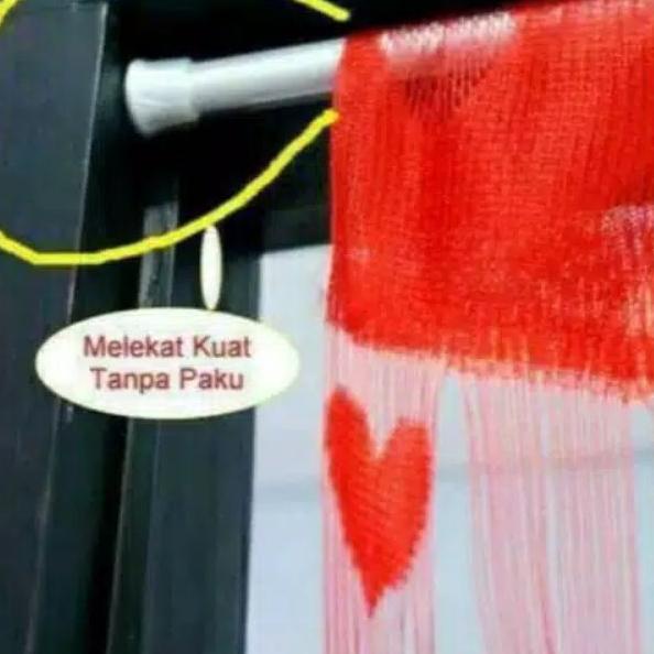 ✶ tiang tirai fleksibel / tiang tirai pintu 80-150cm/ tiang kamar mandi/ tongkat kamar mandi/ tongka