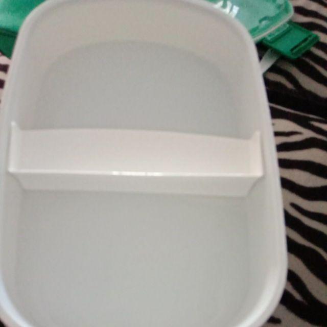 Lunch Box Yooyee 591 Orange Green Free Bag - Kotak Bekal 2 Susun