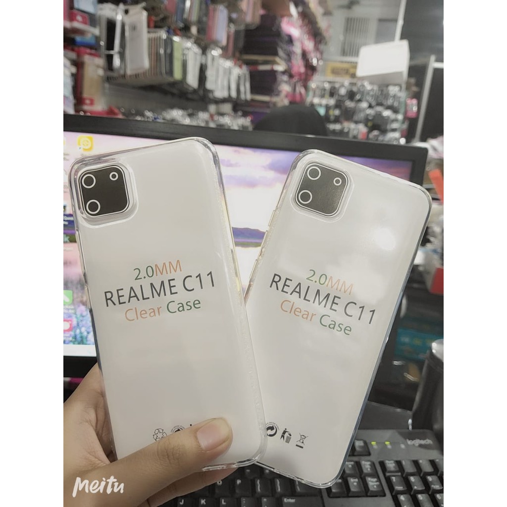 Soft Case OEM Transparan Realme C11 6.5 Inchi Clear Ultra Thin TEBAL 2.0mm SUPER CLEAR