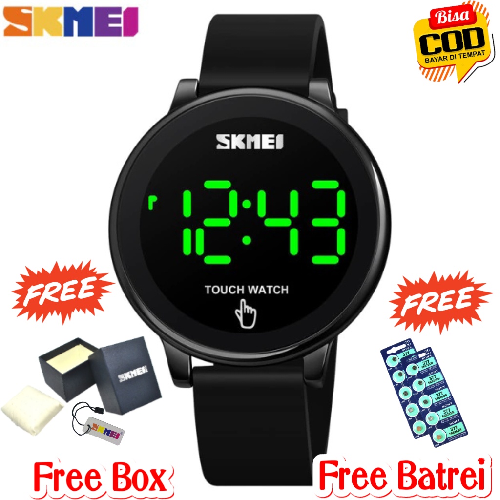TERBARU Jam Tangan Pria Wanita SKMEI 1842 Digital Touch Tali Rubber | SKMEI 1842 Jam Tangan Digital 