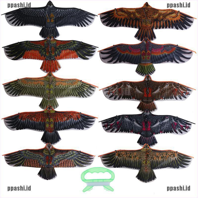Mainan Layangan Bentuk Burung Elang Flat 1 1m Warna Acak Untuk