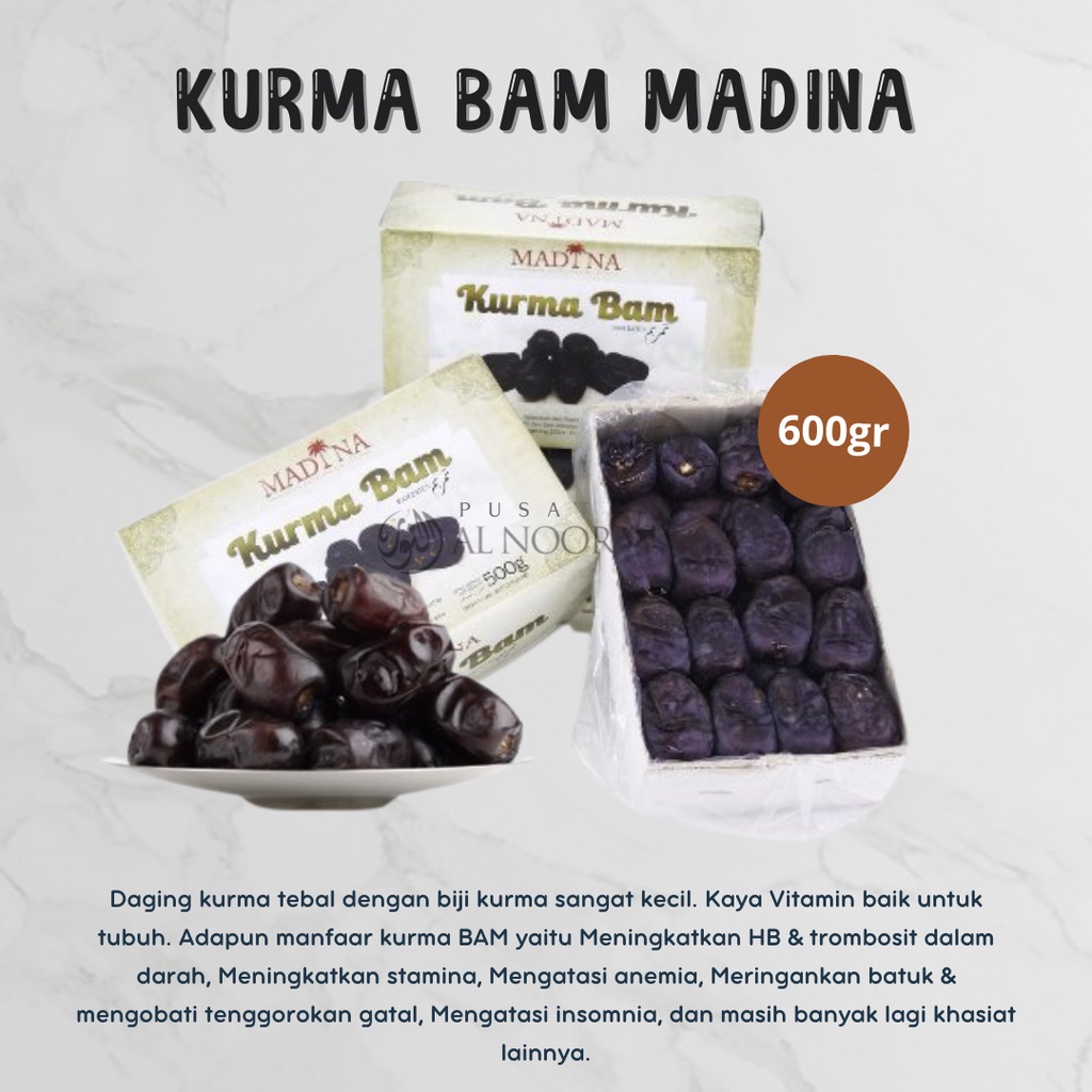 Kurma Bam Madina Premium - Pusat Grosir Al Noor