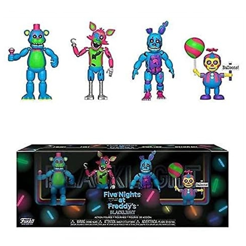 Mainan Action Figure Funko fnaf Five Nights at Freddy 's Nightmare Freddy Chica Bonnie Untuk Koleksi