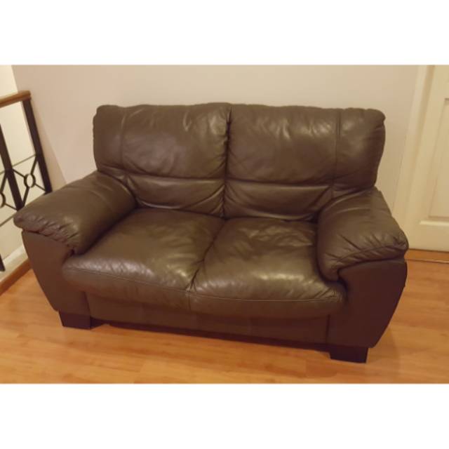 Informa 2 Seater Leather Couch Shopee Indonesia