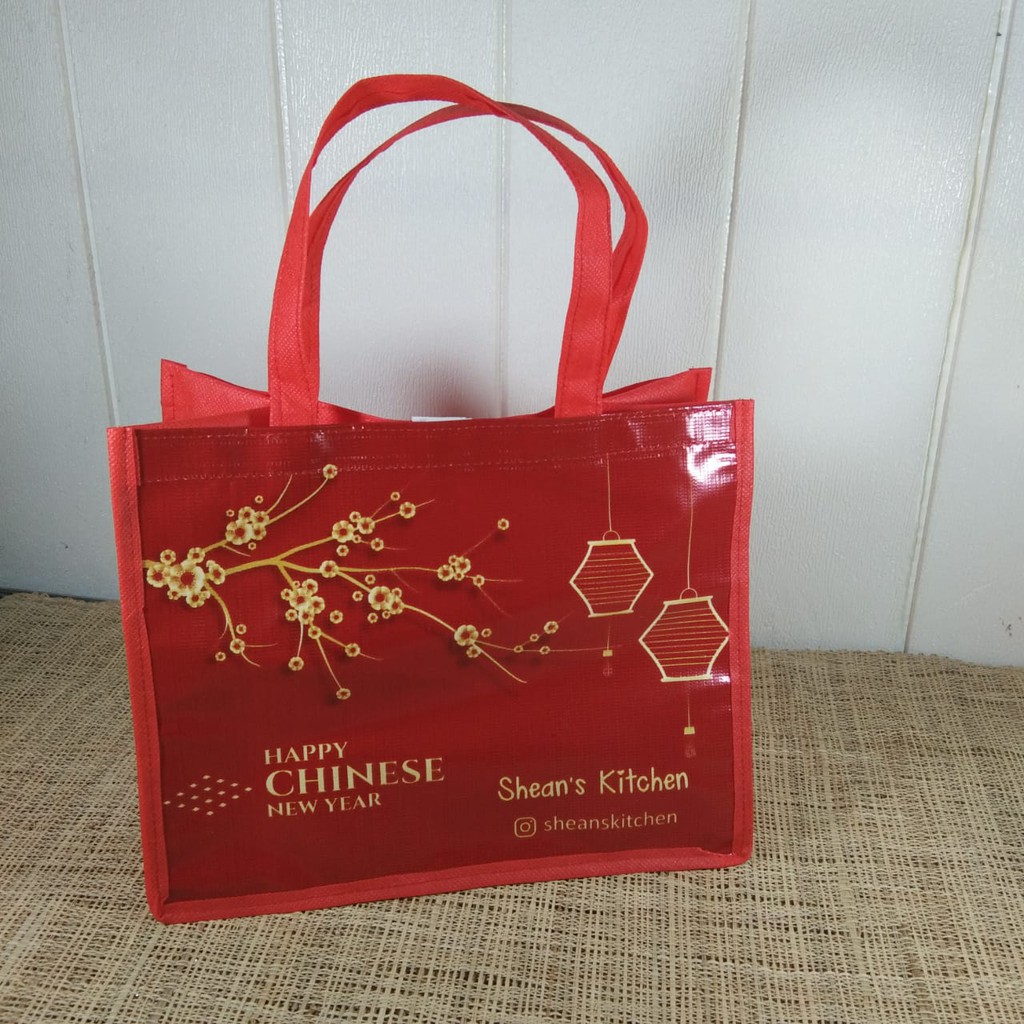 Tas Imlek Custom Pakai Nama Ucapan Souvenir Imlek Chinese New Year Goodie Bag Imlek Promo