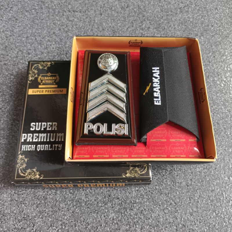 PANGKAT BRIPDA BRIPTU BRIGADIR BRIPKA AIPDA AIPTU IPDA IPTU AKP PDH POLRI POLISI FULL AKRILIK LIS COKLAT SUPER PREMIUM pangkat bintara polri polisi perwira #1