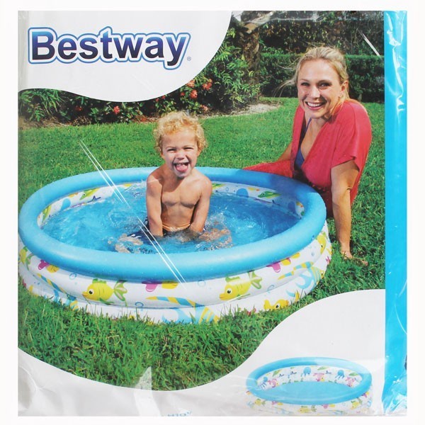 Famous          Mainan Anak Kolam Renang Karet Plastik Angin Bestway Ocean Life 51009