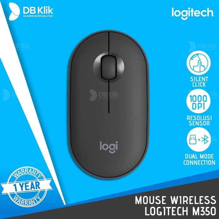 Mouse Wireless Logitech Pebble M350 | Original