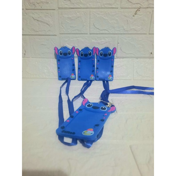 

ID Card Lanyard LiloStich karakter anak Biru