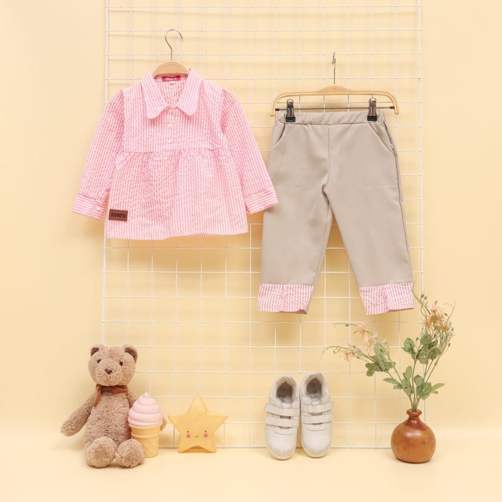 SETELAN ANAK PEREMPUAN BAJU ANAK MOTIF LALA KIDS SALUR TERBARU UMUR 1-5 TAHUN