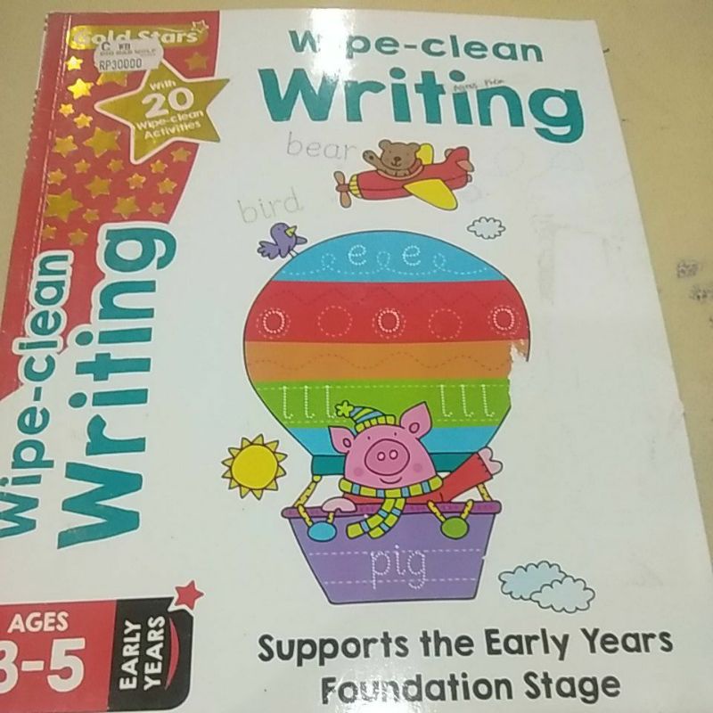 

wipe and clean writting book