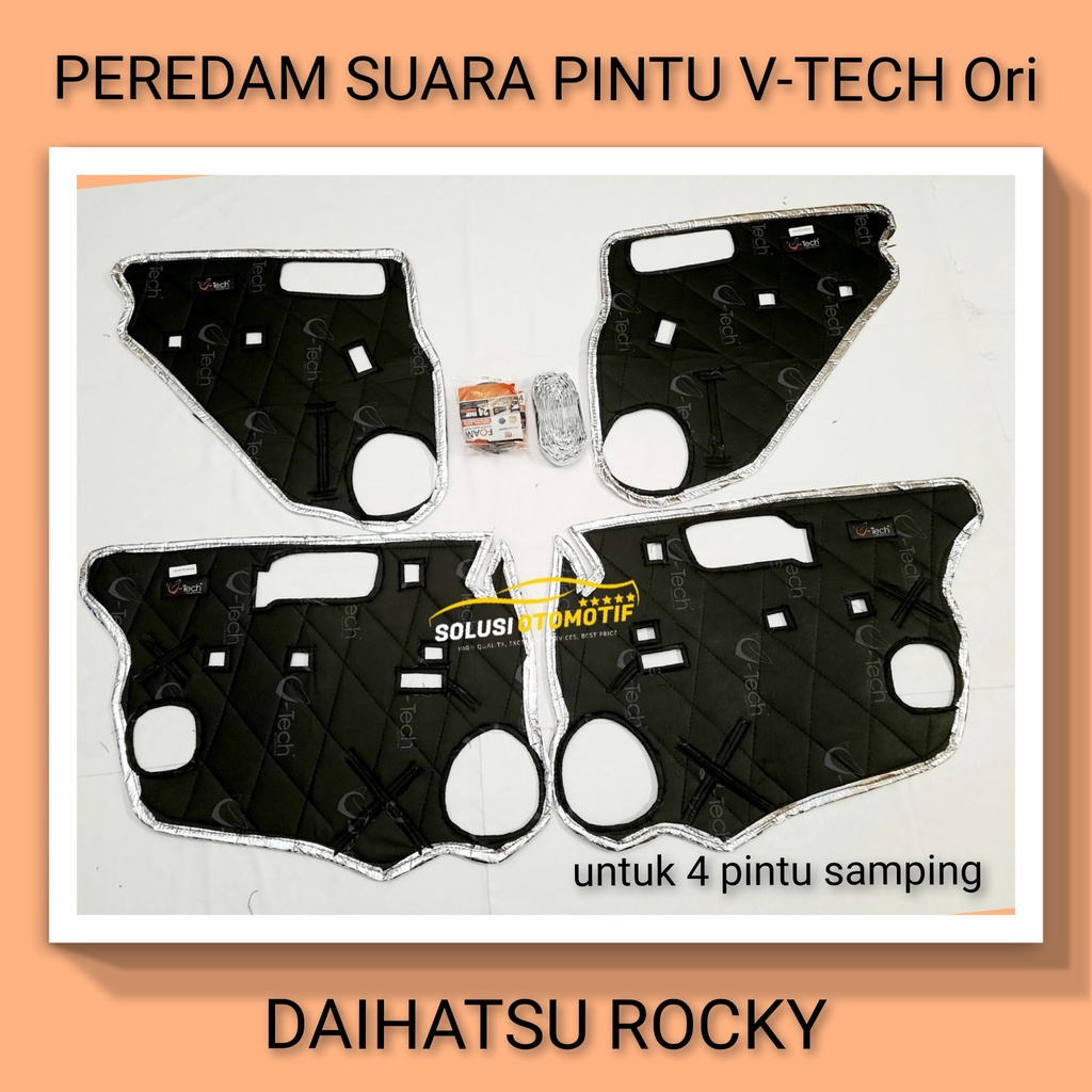 DAIHATSU ROCKY (A250) 2021-2025+ All New Peredam Suara Pintu Aksesoris Mobil VTECH Original Plug n P