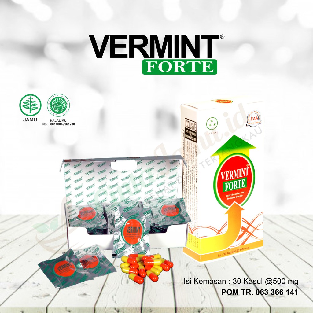 

Obat Herbal Vermint Forte 30 Kapsul 500 mg