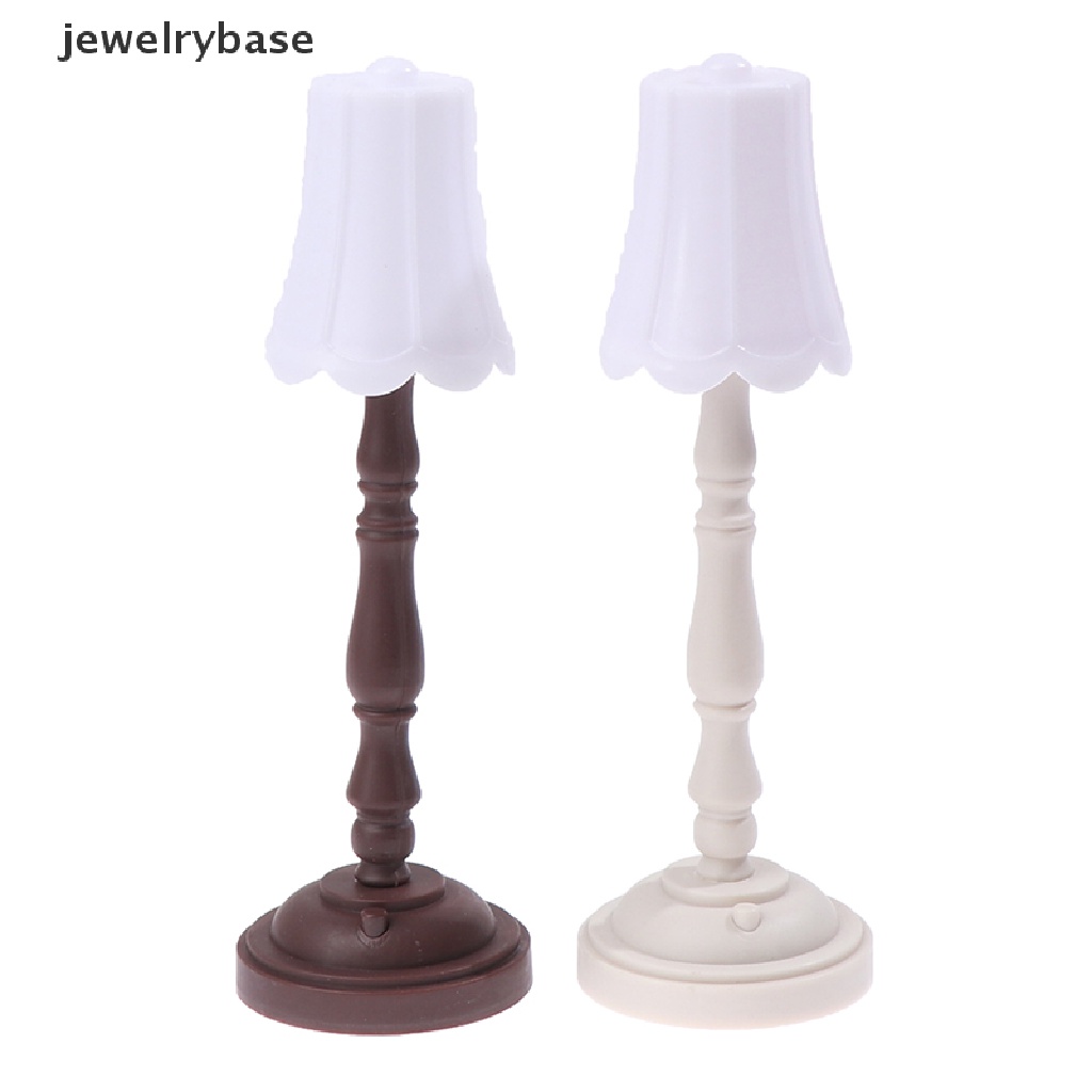 Jewelrybase Mainan Miniatur Lampu Lantai LED Skala 1: 12 Untuk Aksesoris Rumah Boneka