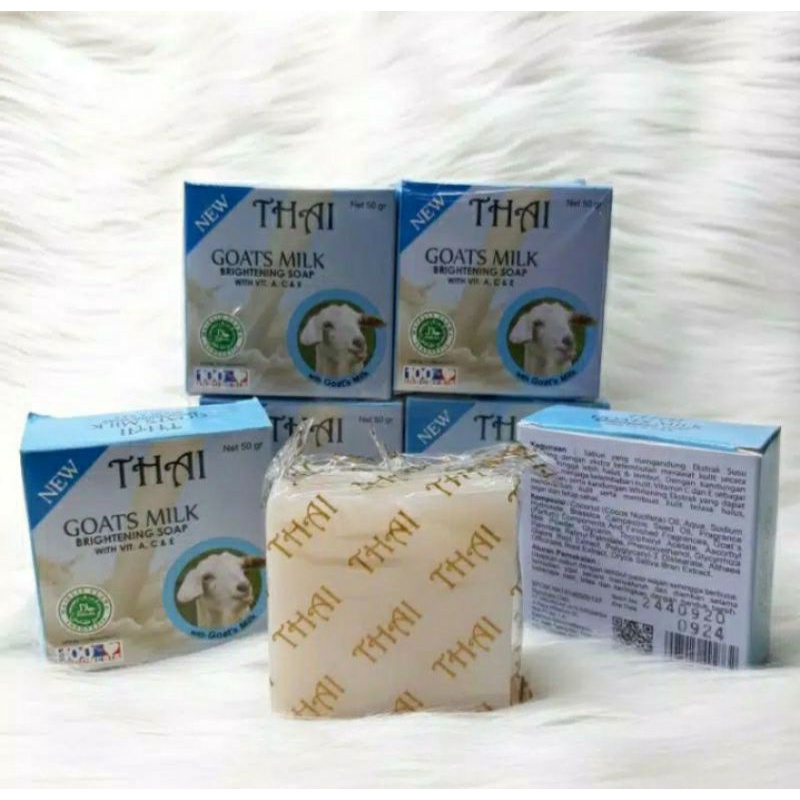(BPOM) Thai Goats Milk Soap 50gr - Sabun Susu Kambing