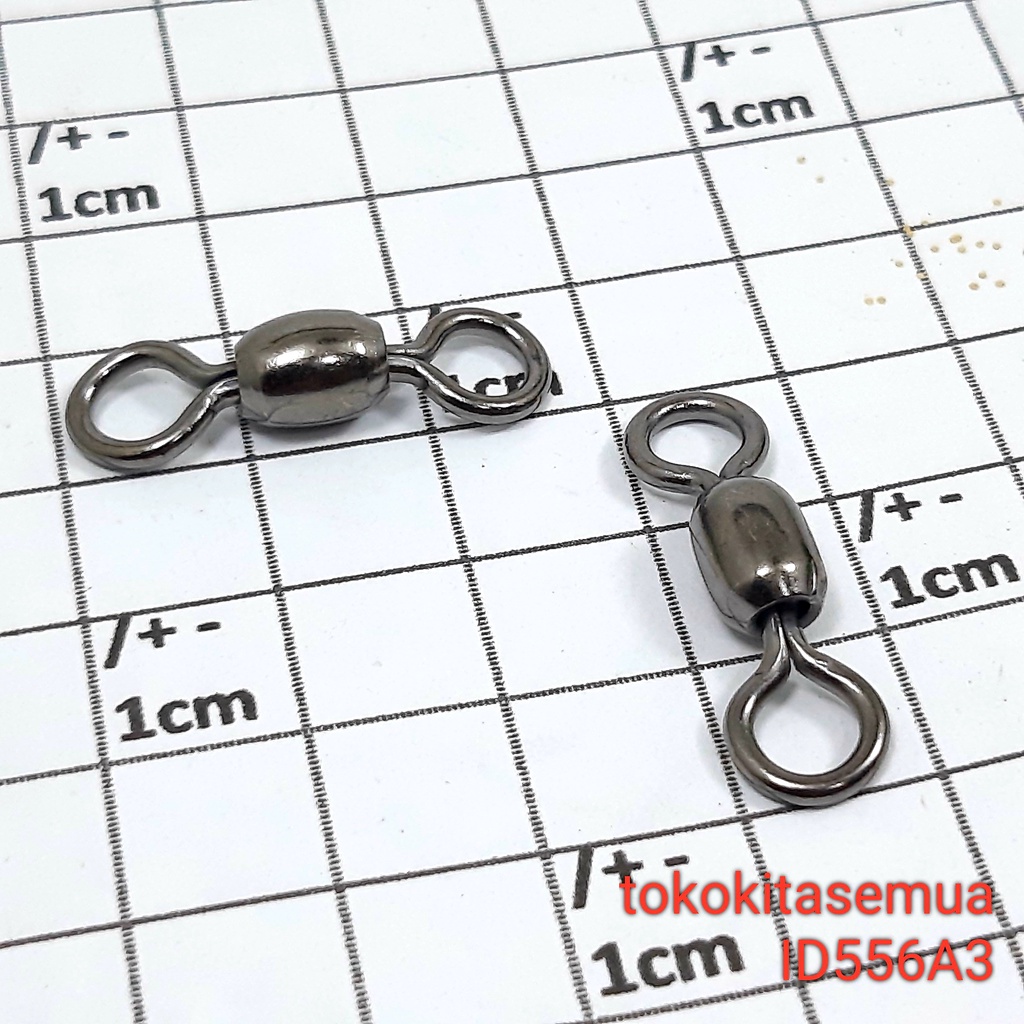 Aksesoris Pancing Kili Kili Crane Swivel Ukuran Besar 3/0 ID556A3