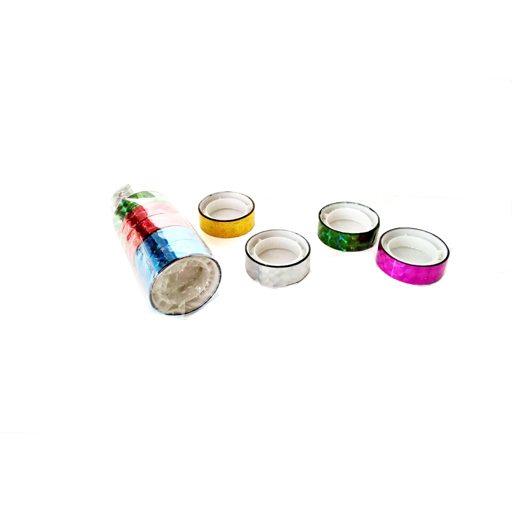 Solatip solasi masking tape 1.5 cm warna warni