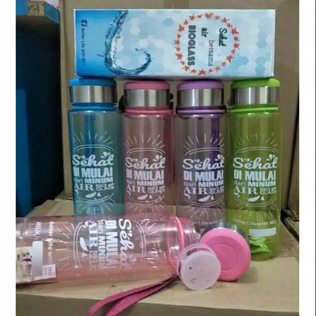 Plus Box Botol Bioglass Mini 1000ml Tumbler Infuser Bioglass 1liter 1 Liter Mini 1000 Ml