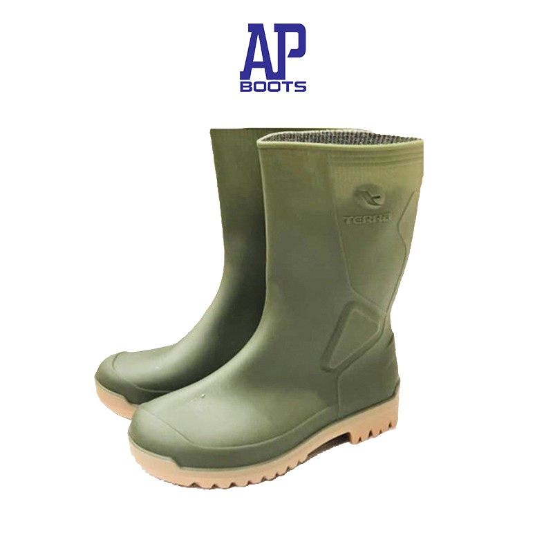 AP Boots TERRA ECO 5 GREEN / Boot Hijau Sol Penthel Pendek