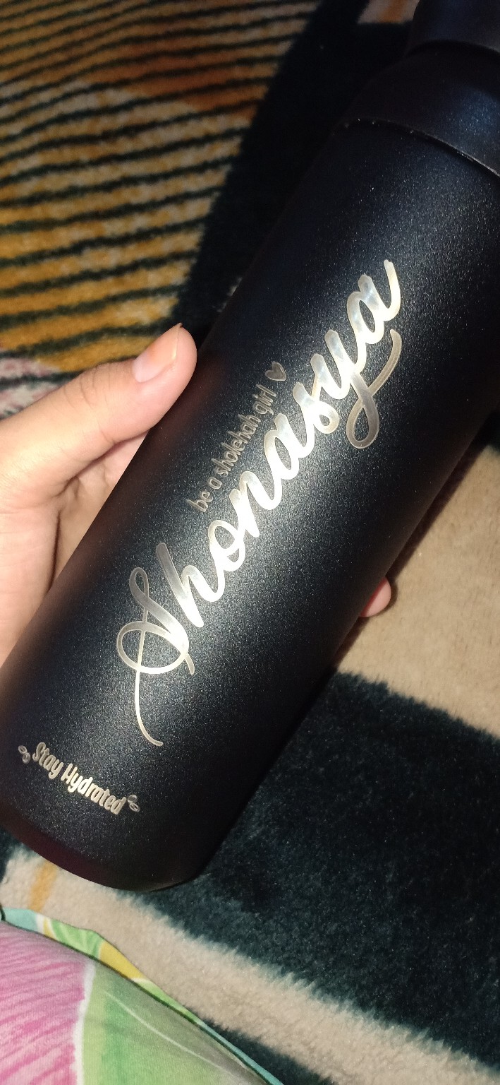 Botol Minum / Kado / Tumbler Custom Travel  500 Ml Grafir
