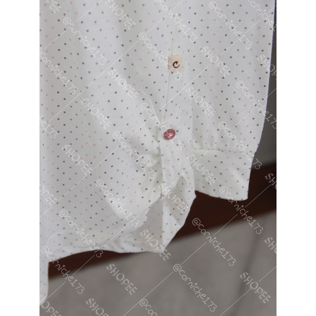 Corniche Sarina Polka Tee Off White - TK231445