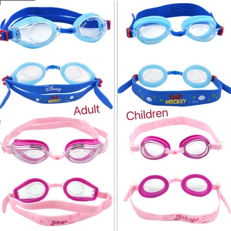 disney swimming goggles glasses family set kacamata renang anak