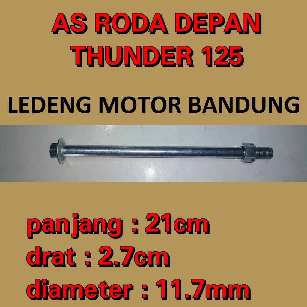 As Roda Depan Thunder 125cc Suzuki Lokal