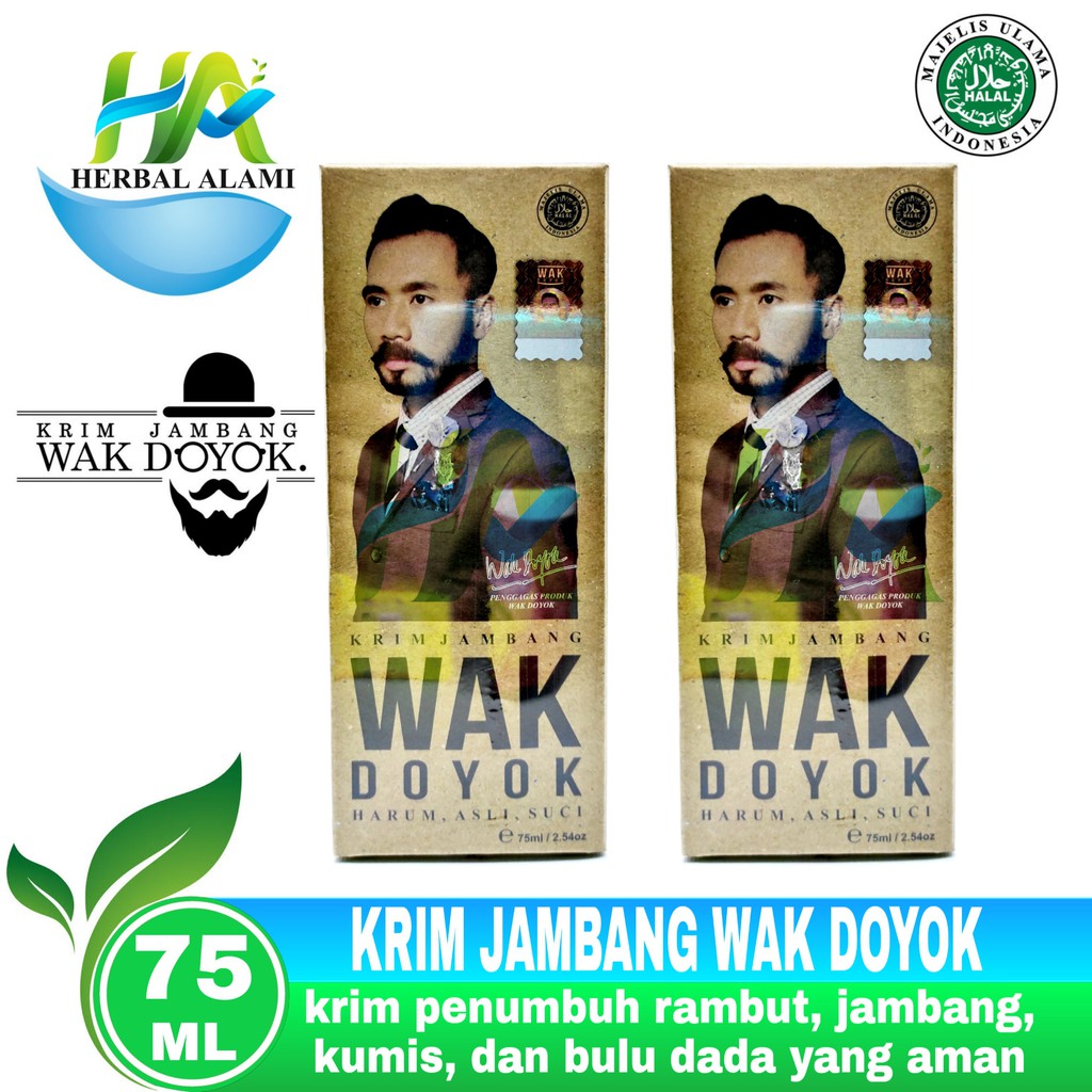 Wak Doyok Cream Original - Wakdoyok Krim Penumbuh Jambang, Rambut