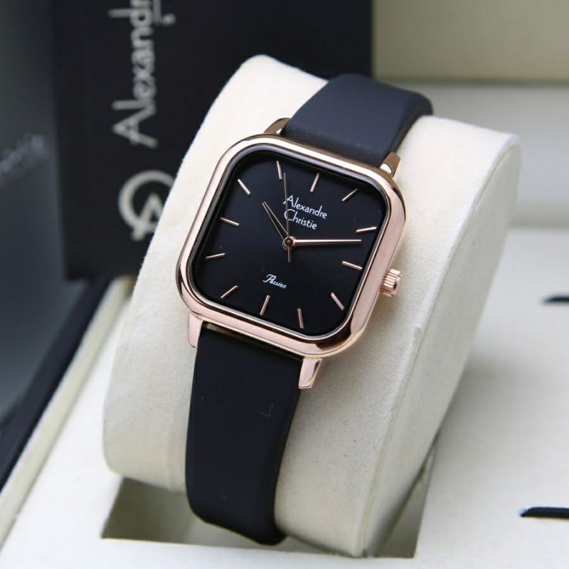 Jam Tangan Wanita Alexandre Christie AC- 2964LH Passion Rubber Original