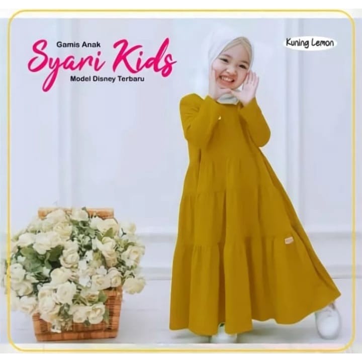 HARGA GROSIR SETELAN MUSLIM GAMIS ANAK PEREMPUAN TERLARIS USIA 2-12 TAHUN// SETELAN BAJU ANAK UMUR 1