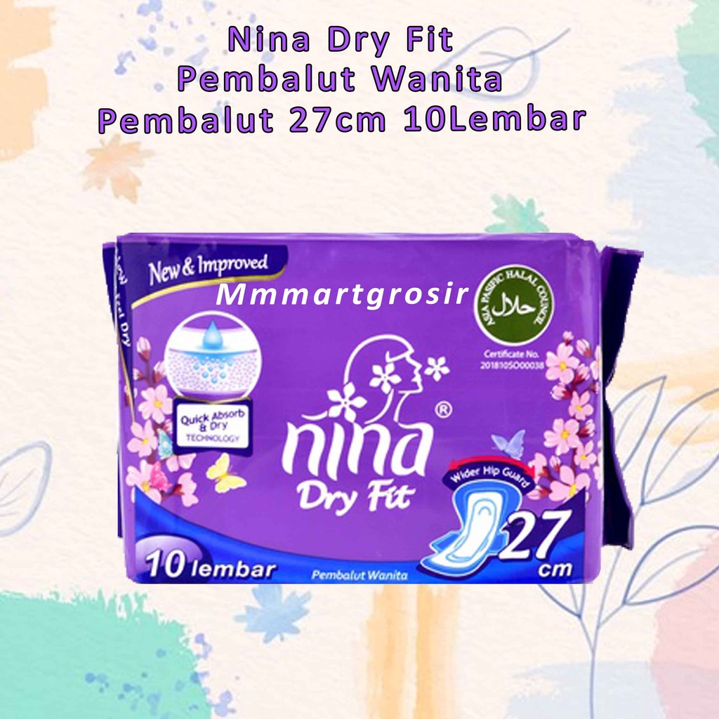 Bagus Nina / Dry Fit / Pembalut Wanita / 27cm 10 Lembar