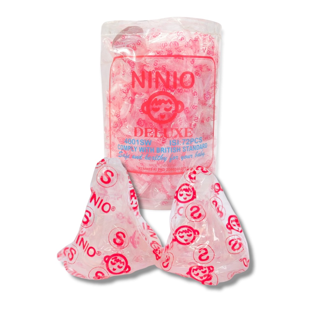 Ninio Dot Nipple Silikon Dot Botol Susu Bayi Deluxe Seri SML
