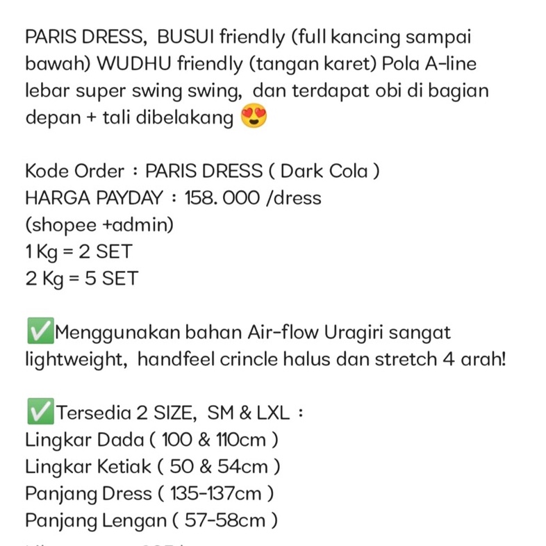 PARIS DRESS