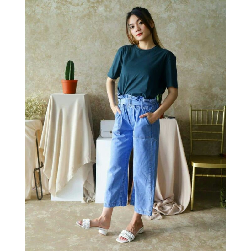 KULOT JEANS - KULOT JEANS WANITA CELANA PANJANG