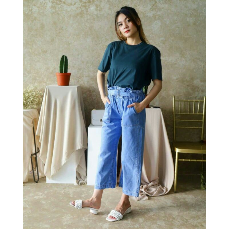 KULOT JEANS - KULOT JEANS WANITA CELANA PANJANG