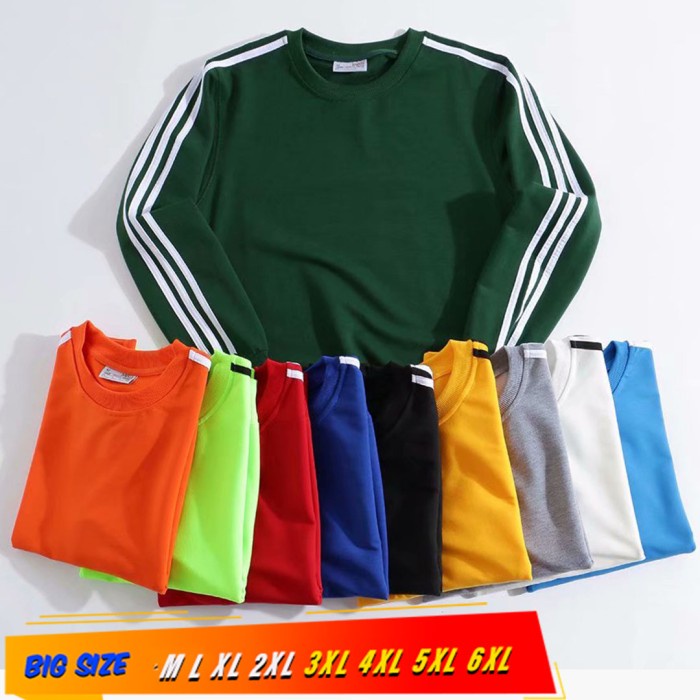 Sweater Crewneck Oversize Sweater Pria Jaket Sweater Pria Baju Sweater STRIP